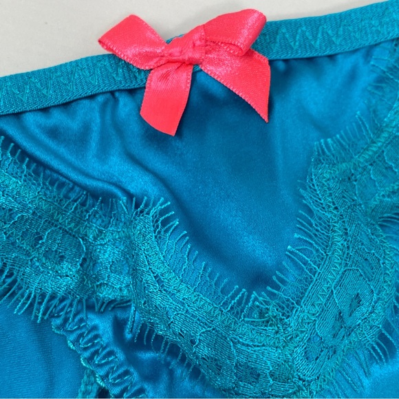 Agent Provocateur Lavelle Silk Turquoise Brief AP4 Large NWT $190 - Picture 10 of 10